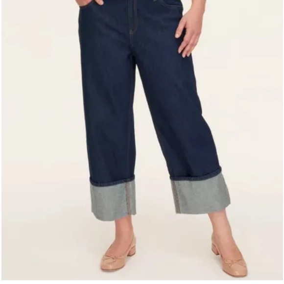 Women's High-Rise Straight Leg Wide Cuff Jeans - kate spade New York 4 | NWT - Picture 2 of 12